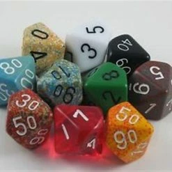 Chessex Polyhedral Dice: 10-sided - Random Color Accessories