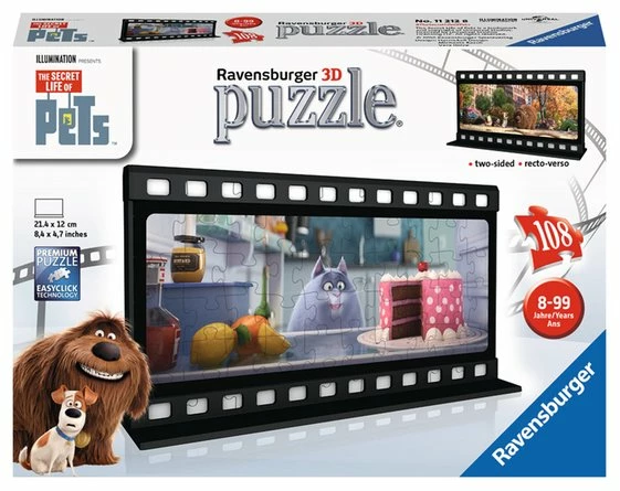 New โ Ravensburger USA Secret Life Of Pets - Filmstrip 2 Puzzles ๐ 2 Ravensburger USA Secret Life Of Pets - Filmstrip 2 Puzzles