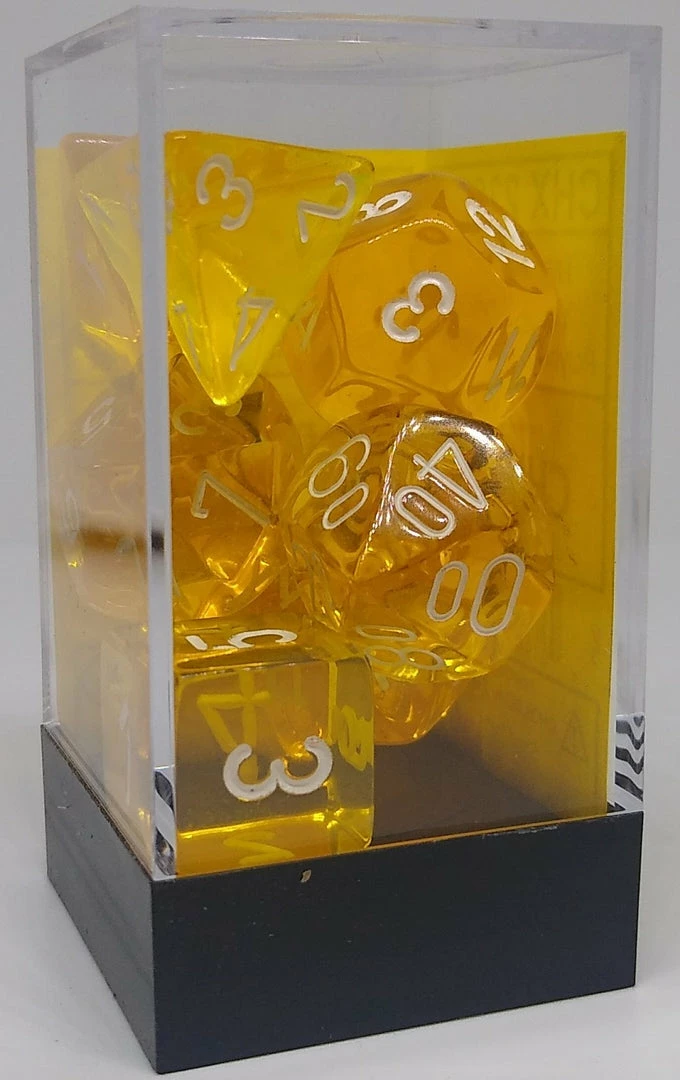 Flash Sale π Accessories Chessex 23072 Translucent: Yellow/White - Polyhedral (7 Dice) π€© 4 Accessories Chessex 23072 Translucent: Yellow/White - Polyhedral (7 Dice)