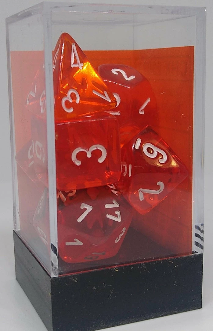Budget β Chessex 23073 Translucent: Orange/White - Polyhedral (7 Dice) π€© 4 Chessex 23073 Translucent: Orange/White - Polyhedral (7 Dice)