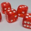 Accessories Chessex 23603 Translucent: Orange/White - 16mm D6 (12 Dice)