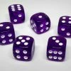 Chessex 23807 Translucent: Purple/White - 12mm D6 (36 Dice) Accessories