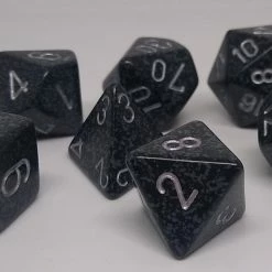 Chessex 25318 Speckled: Ninja - Polyhedral (7 Dice)