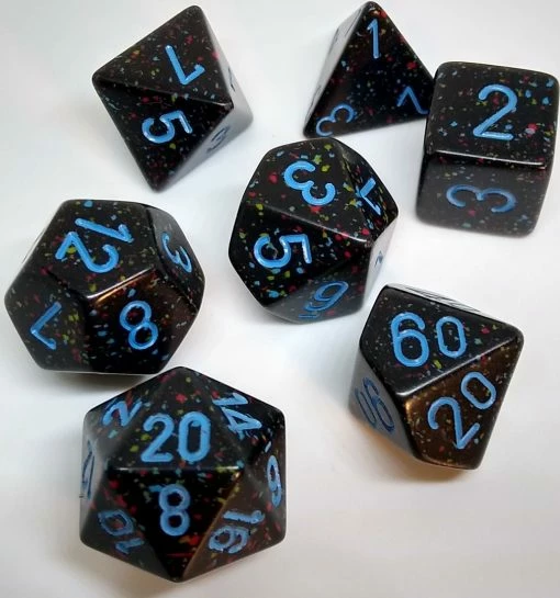 Promo 🤩 Accessories Chessex 25338 Speckled: Blue Stars - Polyhedral (7 Dice) 😍 5 Accessories Chessex 25338 Speckled: Blue Stars - Polyhedral (7 Dice)