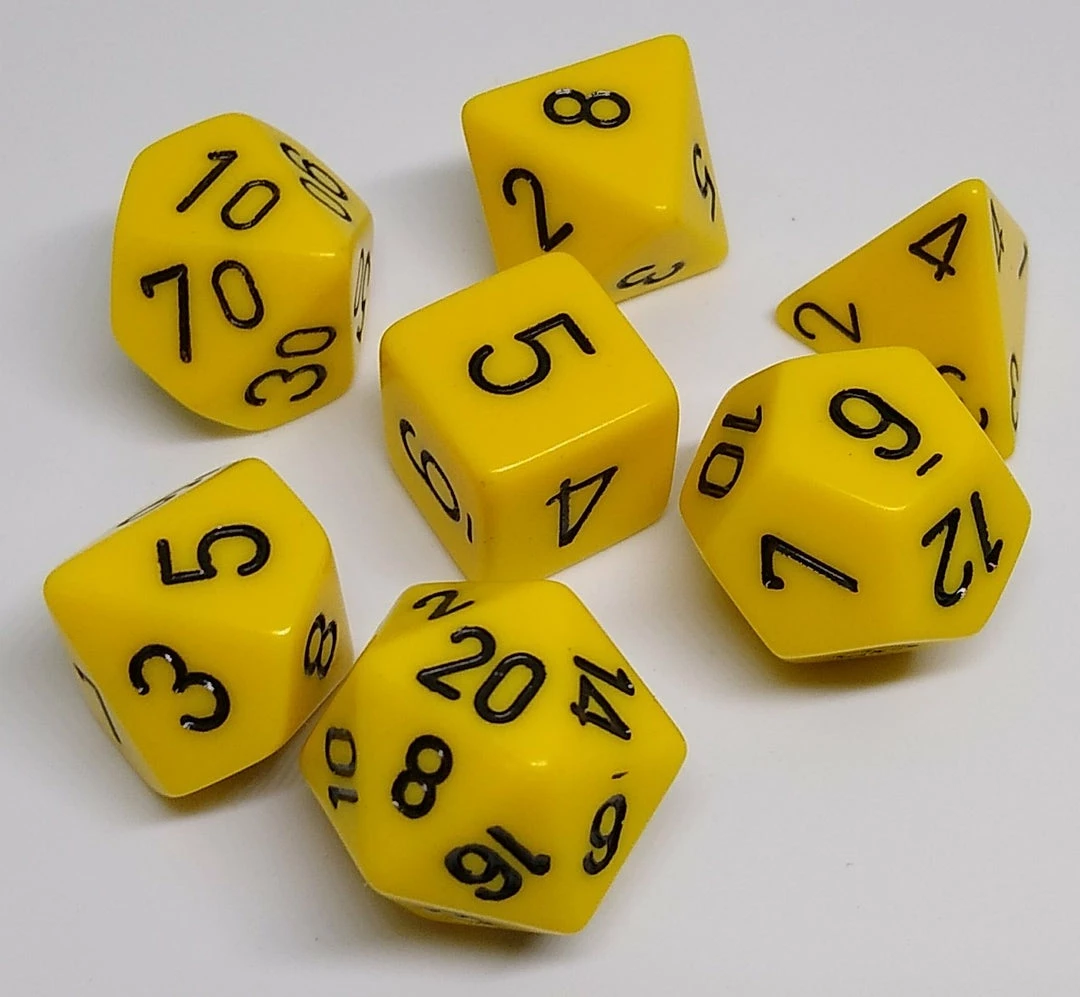 Best Pirce π Chessex 25402 Opaque: Yellow/Black - Polyhedral (7 Dice) π 3 Chessex 25402 Opaque: Yellow/Black - Polyhedral (7 Dice)