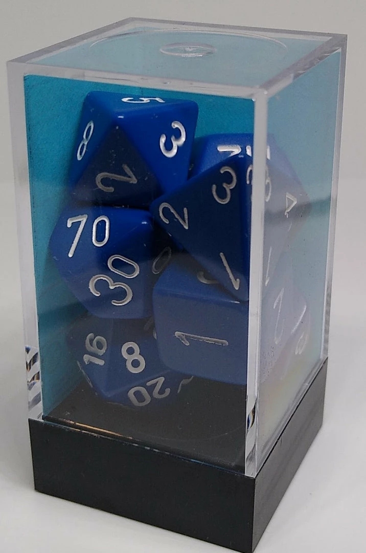 Deals β€οΈ Accessories Chessex 25406 Opaque: Blue/White - Polyhedral (7 Dice) π 4 Accessories Chessex 25406 Opaque: Blue/White - Polyhedral (7 Dice)