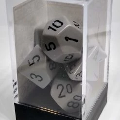 Chessex 25410 Opaque: Dark Grey/Black - Polyhedral (7 Dice) Accessories
