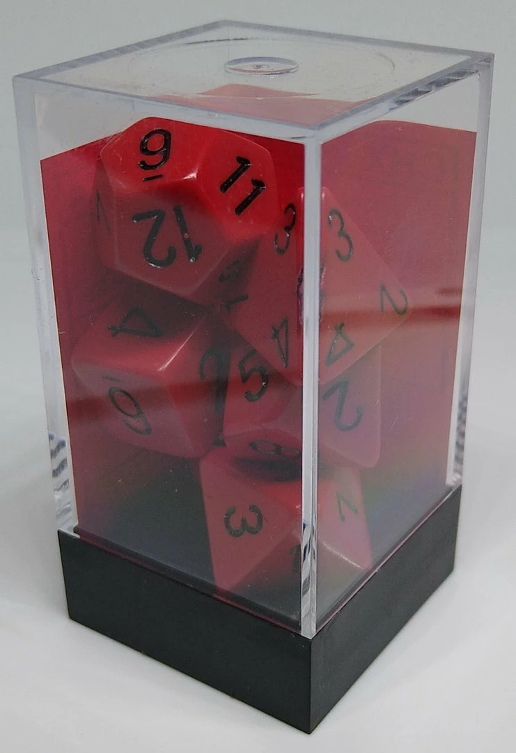 Top 10 π Chessex 25414 Opaque: Red/Black - Polyhedral (7 Dice) Accessories π₯° 4 Chessex 25414 Opaque: Red/Black - Polyhedral (7 Dice) Accessories