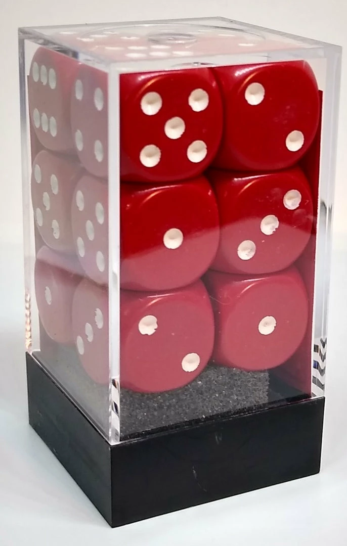 Best reviews of π Chessex 25604 Opaque: Red/White - 16mm D6 (12 Dice) Accessories β 4 Chessex 25604 Opaque: Red/White - 16mm D6 (12 Dice) Accessories