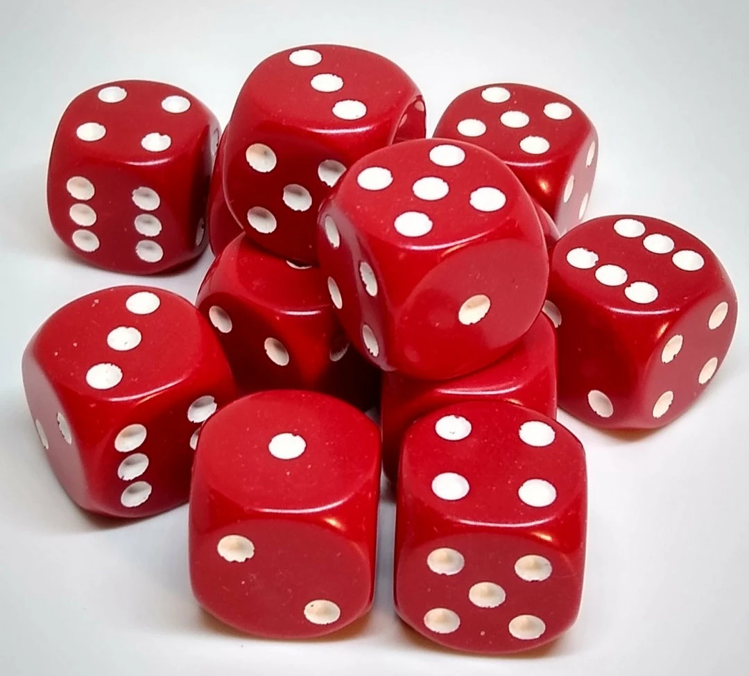 Best reviews of π Chessex 25604 Opaque: Red/White - 16mm D6 (12 Dice) Accessories β 3 Chessex 25604 Opaque: Red/White - 16mm D6 (12 Dice) Accessories
