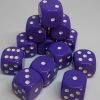 Accessories Chessex 25607 Opaque: Purple/White - 16mm D6 (12 Dice)