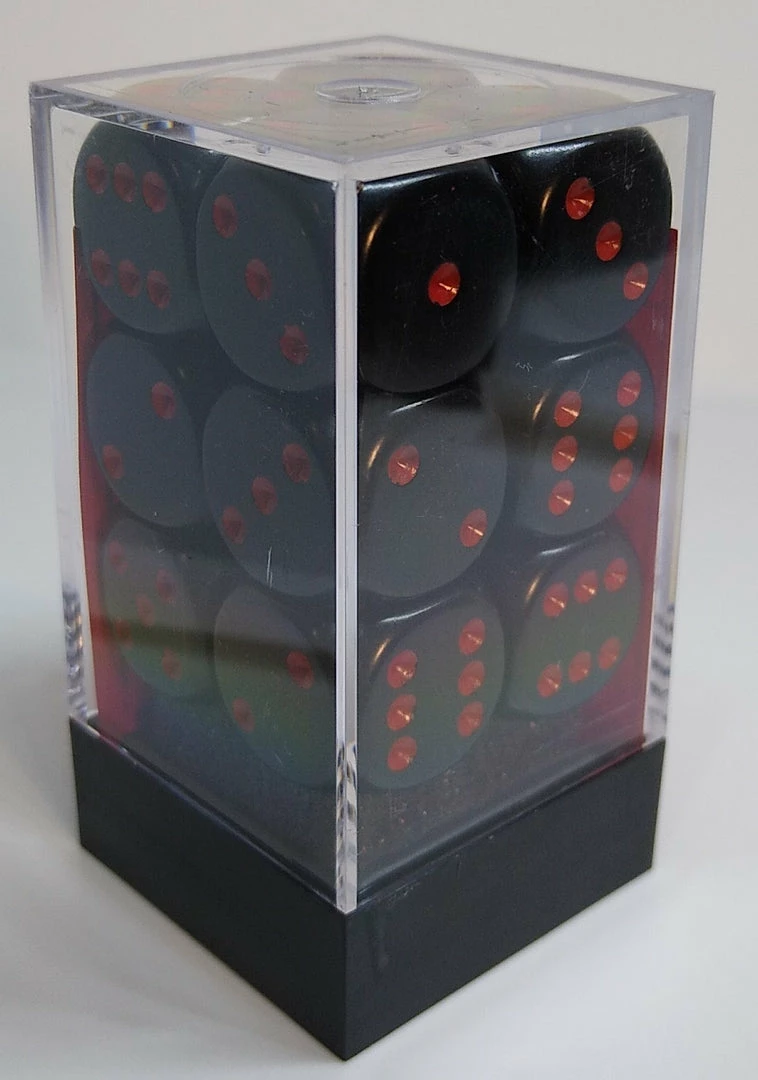 Cheap ⭐ Chessex 25618 Opaque: Black/Red - 16mm D6 (12 Dice) ⌛ 4 Chessex 25618 Opaque: Black/Red - 16mm D6 (12 Dice)