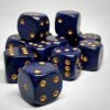 Chessex 25737 Speckled: Golden Cobalt - 16mm D6 (12 Dice)