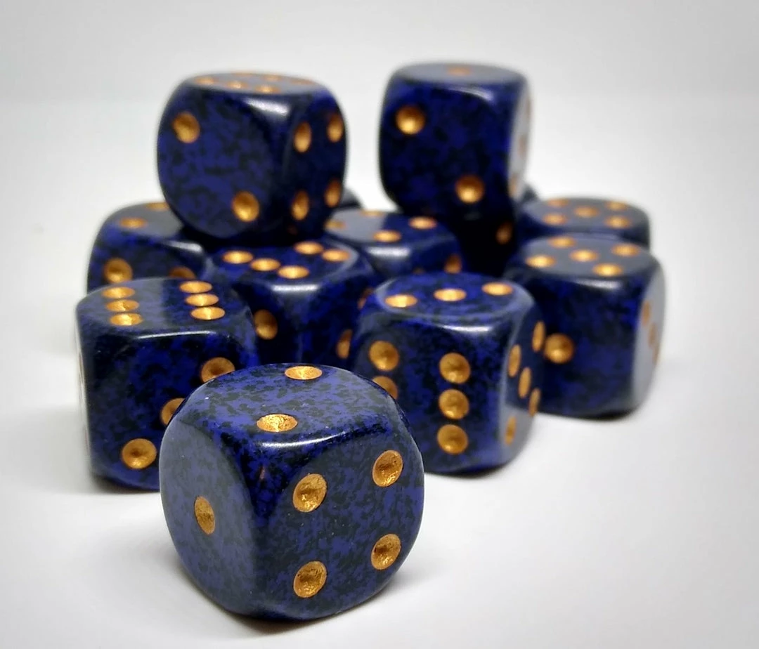Coupon π― Chessex 25737 Speckled: Golden Cobalt - 16mm D6 (12 Dice) β 3 Chessex 25737 Speckled: Golden Cobalt - 16mm D6 (12 Dice)