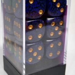 Chessex 25737 Speckled: Golden Cobalt - 16mm D6 (12 Dice)