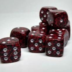 Accessories Chessex 25744 Speckled: Silver Volcano - 16mm D6 (12 Dice)