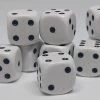 Accessories Chessex 25801 Opaque: White/Black - 12mm D6 (36 Dice)