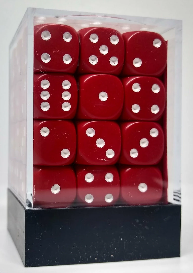 Brand new π€© Chessex 25804 Opaque: Red/White - 12mm D6 (36 Dice) π 4 Chessex 25804 Opaque: Red/White - 12mm D6 (36 Dice)