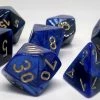 Chessex 26435 Gemini: Black-Blue/Gold - Polyhedral (7 Dice)