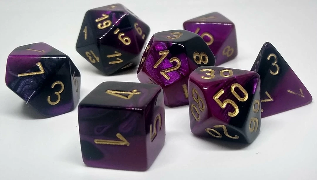 Cheap βοΈ Accessories Chessex 26440 Gemini: Black-Purple/Gold - Polyhedral (7 Dice) π 3 Accessories Chessex 26440 Gemini: Black-Purple/Gold - Polyhedral (7 Dice)