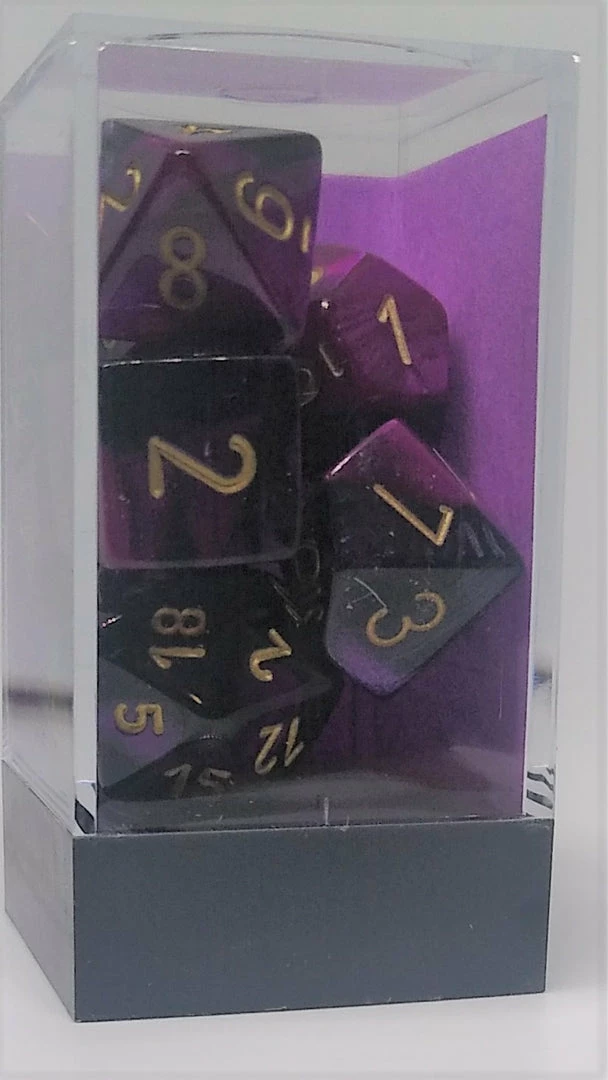 Cheap βοΈ Accessories Chessex 26440 Gemini: Black-Purple/Gold - Polyhedral (7 Dice) π 4 Accessories Chessex 26440 Gemini: Black-Purple/Gold - Polyhedral (7 Dice)
