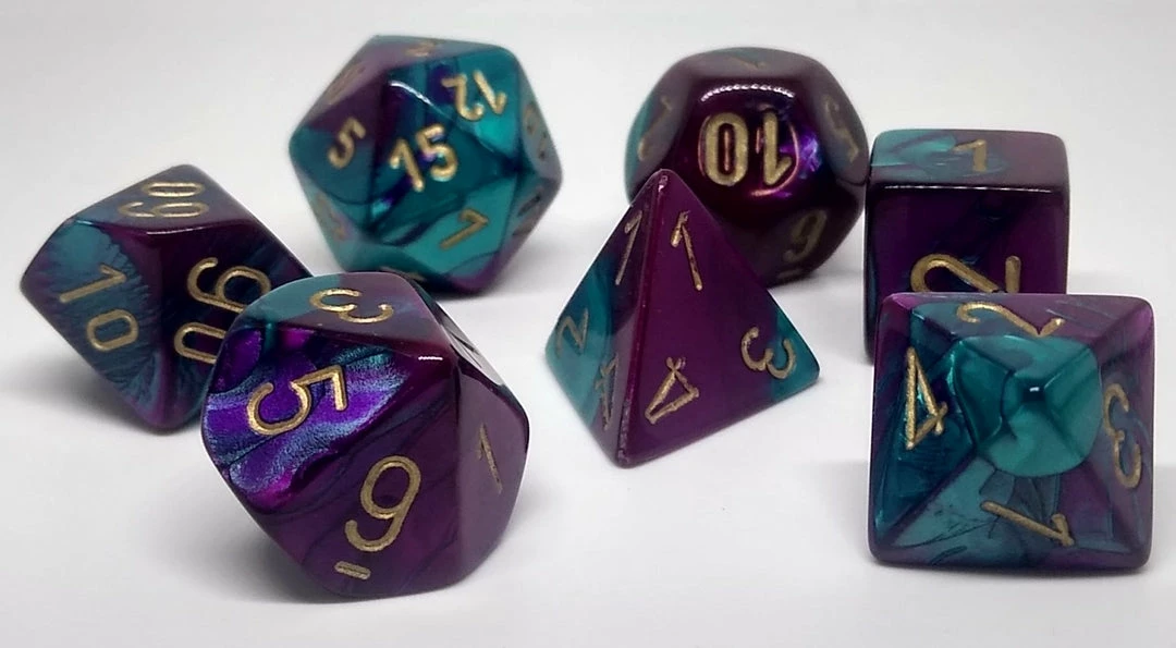 Top 10 π Accessories Chessex 26449 Gemini: Purple-Teal/Gold - Polyhedral (7 Dice) βοΈ 3 Accessories Chessex 26449 Gemini: Purple-Teal/Gold - Polyhedral (7 Dice)