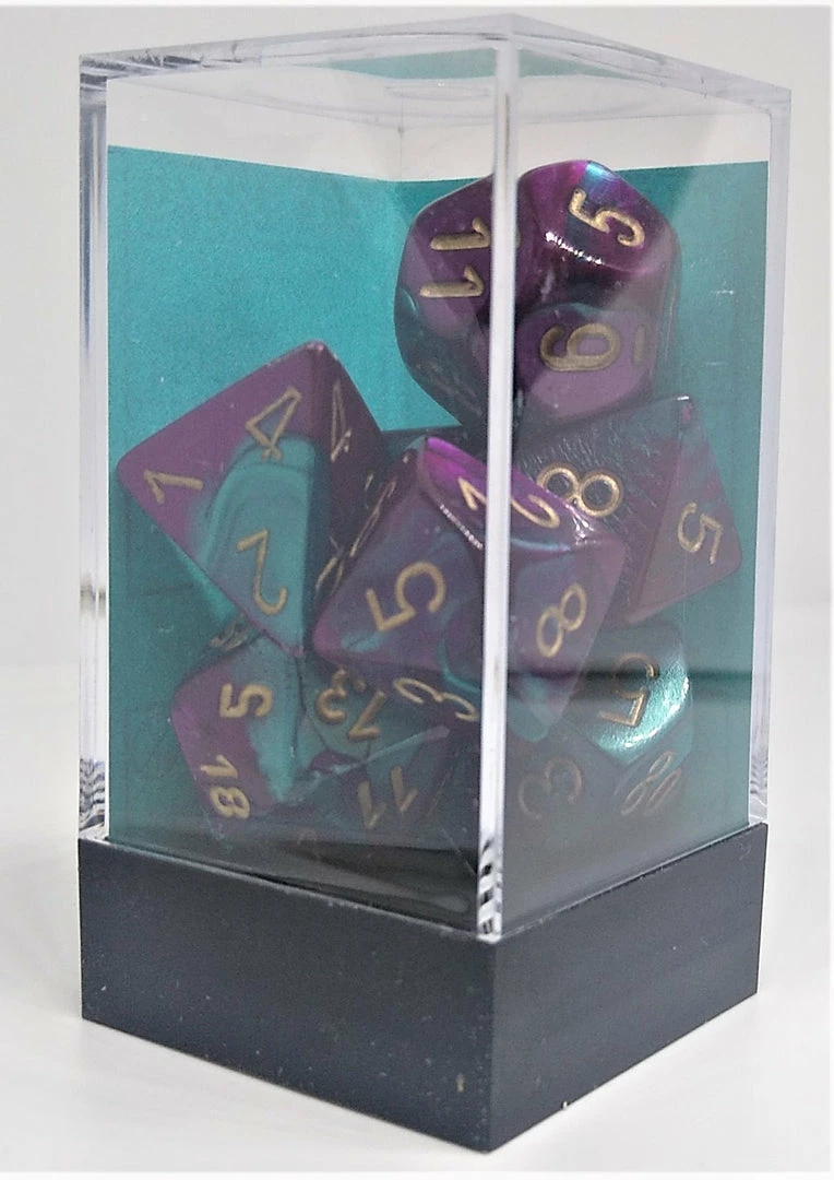 Top 10 π Accessories Chessex 26449 Gemini: Purple-Teal/Gold - Polyhedral (7 Dice) βοΈ 4 Accessories Chessex 26449 Gemini: Purple-Teal/Gold - Polyhedral (7 Dice)