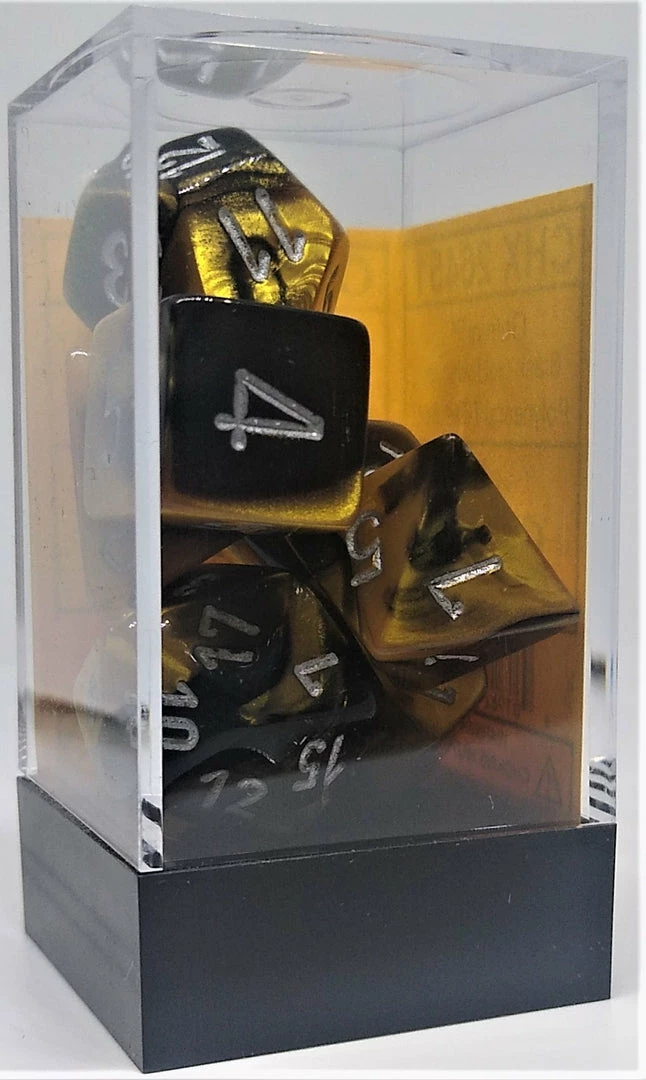Cheapest π€© Chessex 26451 Gemini: Black-Gold/Silver - Polyhedral (7 Dice) Accessories π₯ 4 Chessex 26451 Gemini: Black-Gold/Silver - Polyhedral (7 Dice) Accessories