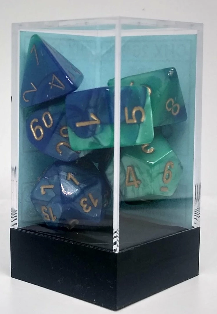 Cheap π€© Accessories Chessex 26459 Gemini: Blue-Teal/Gold - Polyhedral (7 Dice) π₯° 4 Accessories Chessex 26459 Gemini: Blue-Teal/Gold - Polyhedral (7 Dice)