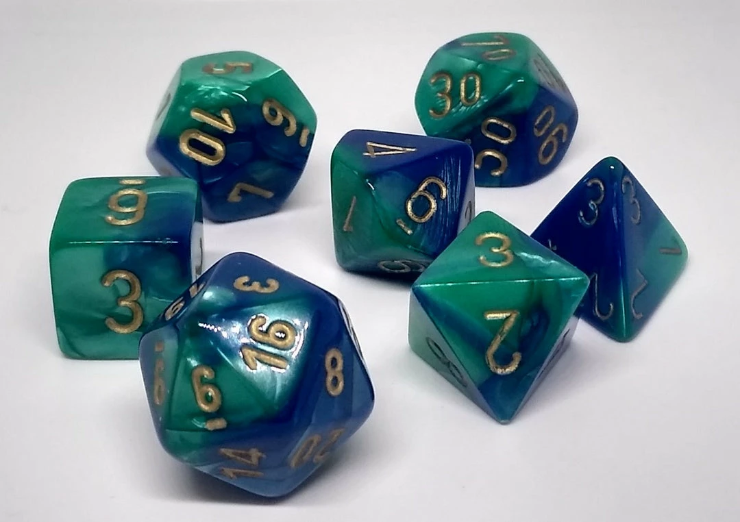 Cheap π€© Accessories Chessex 26459 Gemini: Blue-Teal/Gold - Polyhedral (7 Dice) π₯° 3 Accessories Chessex 26459 Gemini: Blue-Teal/Gold - Polyhedral (7 Dice)