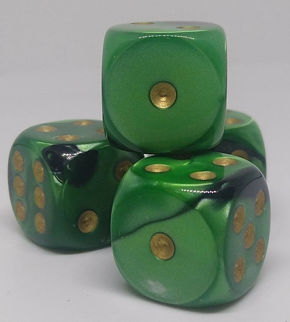 Best reviews of β Chessex 26639 Gemini: Black-Green/Gold - 16mm D6 (12 Dice) π€© 3 Chessex 26639 Gemini: Black-Green/Gold - 16mm D6 (12 Dice)