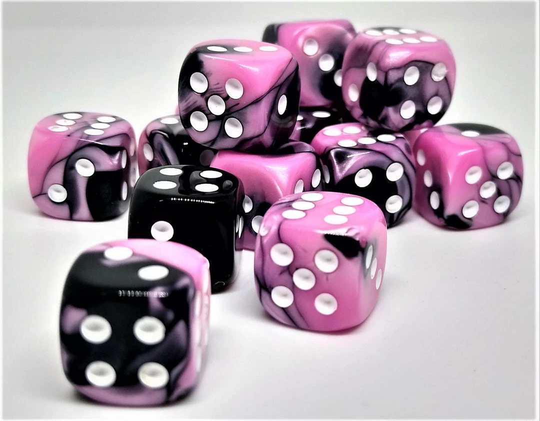 Best Pirce 𧨠Chessex 26830 Gemini: Black-Pink/White - 12mm D6 (36 Dice) Accessories π₯ 3 Chessex 26830 Gemini: Black-Pink/White - 12mm D6 (36 Dice) Accessories