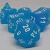 Chessex 27416 Frosted: Caribbean Blue/White - Polyhedral (7 Dice) Accessories