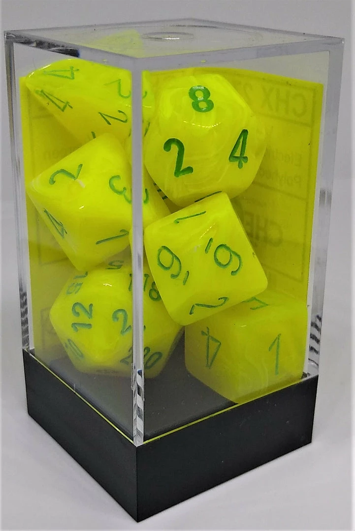 Flash Sale βοΈ Chessex 27422 Vortex: Electric Yellow/Green - Polyhedral (7 Dice) Accessories π 4 Chessex 27422 Vortex: Electric Yellow/Green - Polyhedral (7 Dice) Accessories