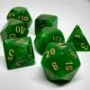 Accessories Chessex 27435 Vortex: Green/Gold - Polyhedral (7 Dice)