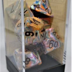 Chessex 27441 Festive: Vibrant/Brown - Polyhedral (7 Dice)