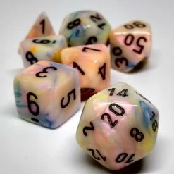 Chessex 27442 Festive: Circus/Black - Polyhedral (7 Dice) Accessories