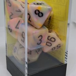 Chessex 27442 Festive: Circus/Black - Polyhedral (7 Dice) Accessories