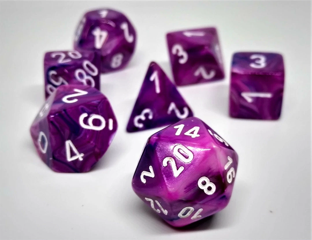 Hot Sale π Accessories Chessex 27457 Festive: Violet/White - Polyhedral (7 Dice) π 3 Accessories Chessex 27457 Festive: Violet/White - Polyhedral (7 Dice)