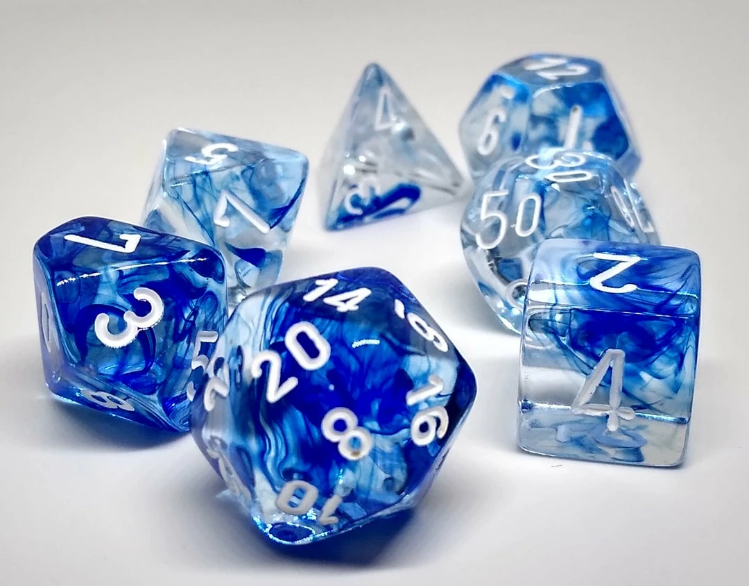 Brand new π₯° Accessories Chessex 27466 Nebula: Dark Blue/White - Polyhedral (7 Dice) π 3 Accessories Chessex 27466 Nebula: Dark Blue/White - Polyhedral (7 Dice)