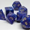 Chessex 27497 Lustrous: Purple/Gold - Polyhedral (7 Dice) Accessories