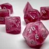 Wholesale π Chessex 27524 Ghostly Glow: Pink/Silver - Polyhedral (7 Dice) π 1 Chessex 27524 Ghostly Glow: Pink/Silver - Polyhedral (7 Dice)