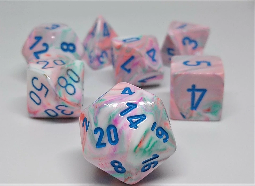 Buy π Chessex 27544 Festive: Pop Art/Blue - Polyhedral (7 Dice) βοΈ 3 Chessex 27544 Festive: Pop Art/Blue - Polyhedral (7 Dice)