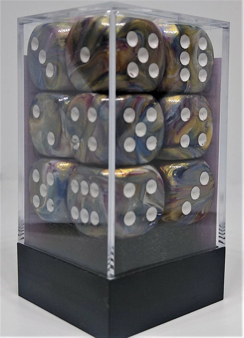 Budget π― Chessex 27640 Festive: Carousel/White - 16mm D6 (12 Dice) βοΈ 4 Chessex 27640 Festive: Carousel/White - 16mm D6 (12 Dice)