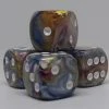 Chessex 27640 Festive: Carousel/White - 16mm D6 (12 Dice)