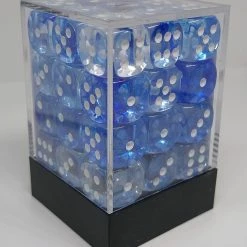 Accessories Chessex 27866 Nebula: Dark Blue/White - 12mm D6 (36 Dice)