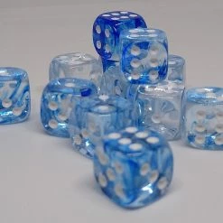 Accessories Chessex 27866 Nebula: Dark Blue/White - 12mm D6 (36 Dice)