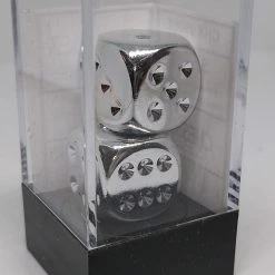 Outlet π Chessex 29007 Silver Metallic Plated - 16mm D6 (2 Dice) Accessories β¨ 5 Chessex 29007 Silver Metallic Plated - 16mm D6 (2 Dice) Accessories
