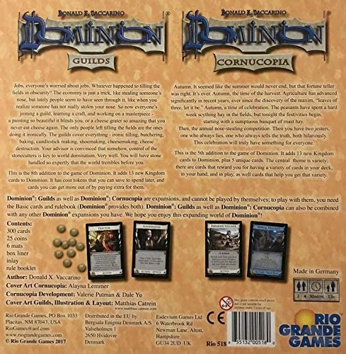 Coupon β€οΈ Rio Grande Games Dominion: Cornucopia And Guilds Expansion π 4 Rio Grande Games Dominion: Cornucopia And Guilds Expansion