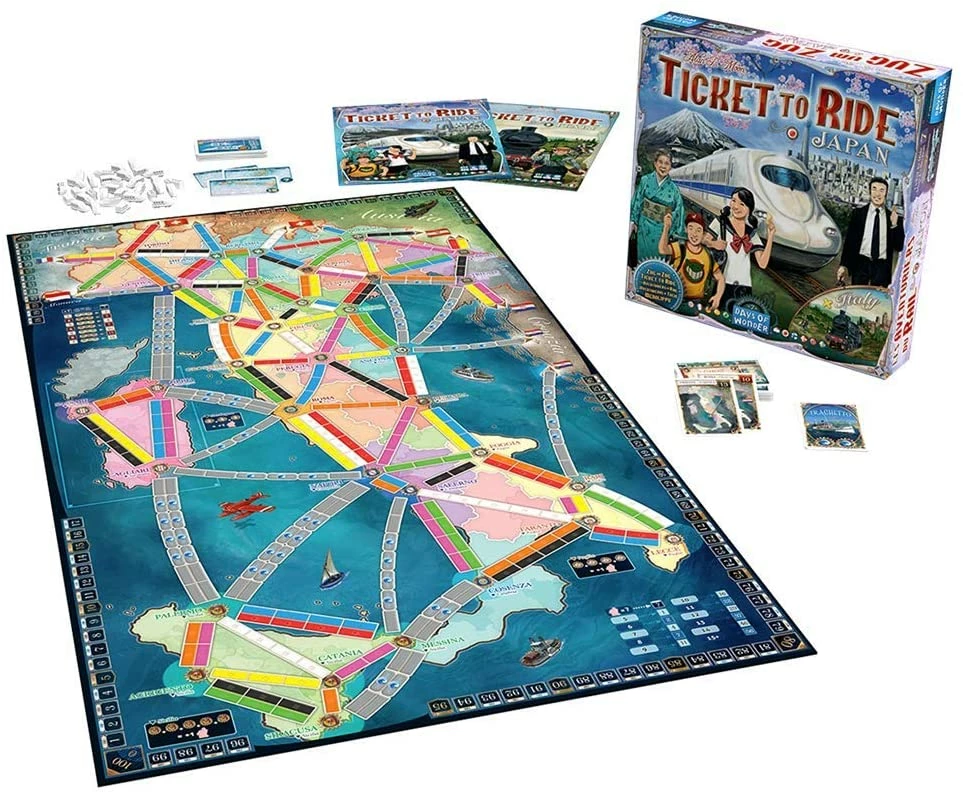 Deals π Days Of Wonder Ticket To Ride: Map Collection V7 - Japan And Italy Board Games π― 5 Days Of Wonder Ticket To Ride: Map Collection V7 - Japan And Italy Board Games
